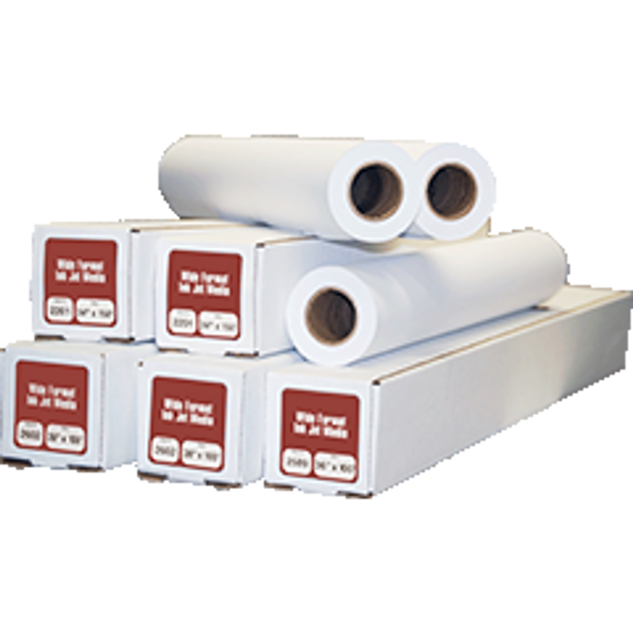 24 Ink Jet Bond Plotter Paper Rolls (2" Cores)